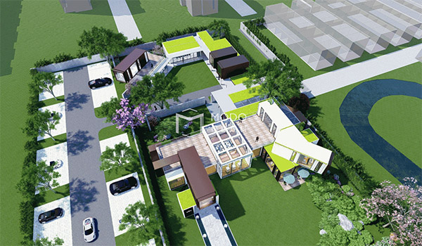 上海松江售樓處集裝箱建筑群